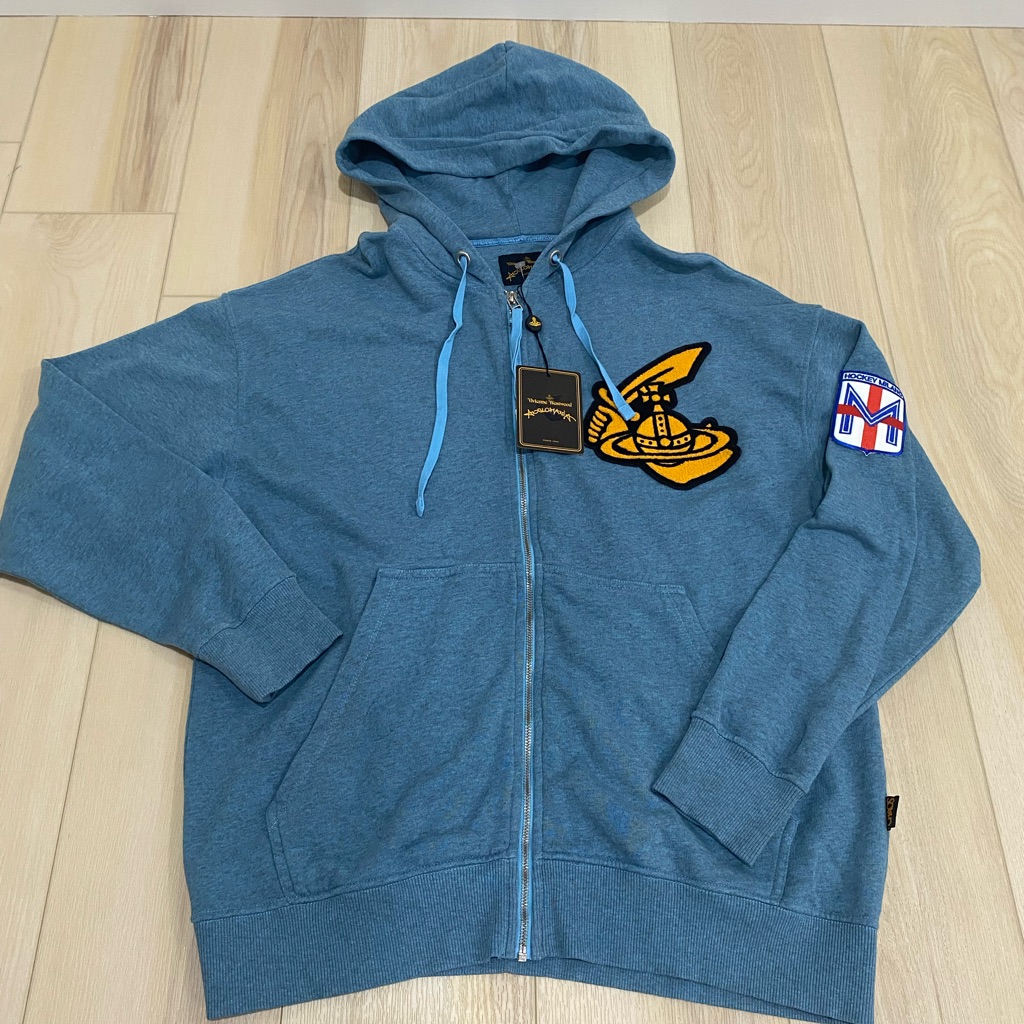 Vivienne Westwood Anglomania Classic Sweatshirt With Patch Blue Medium Unisex